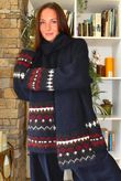 Moorland Fair Isle Scarf Navy